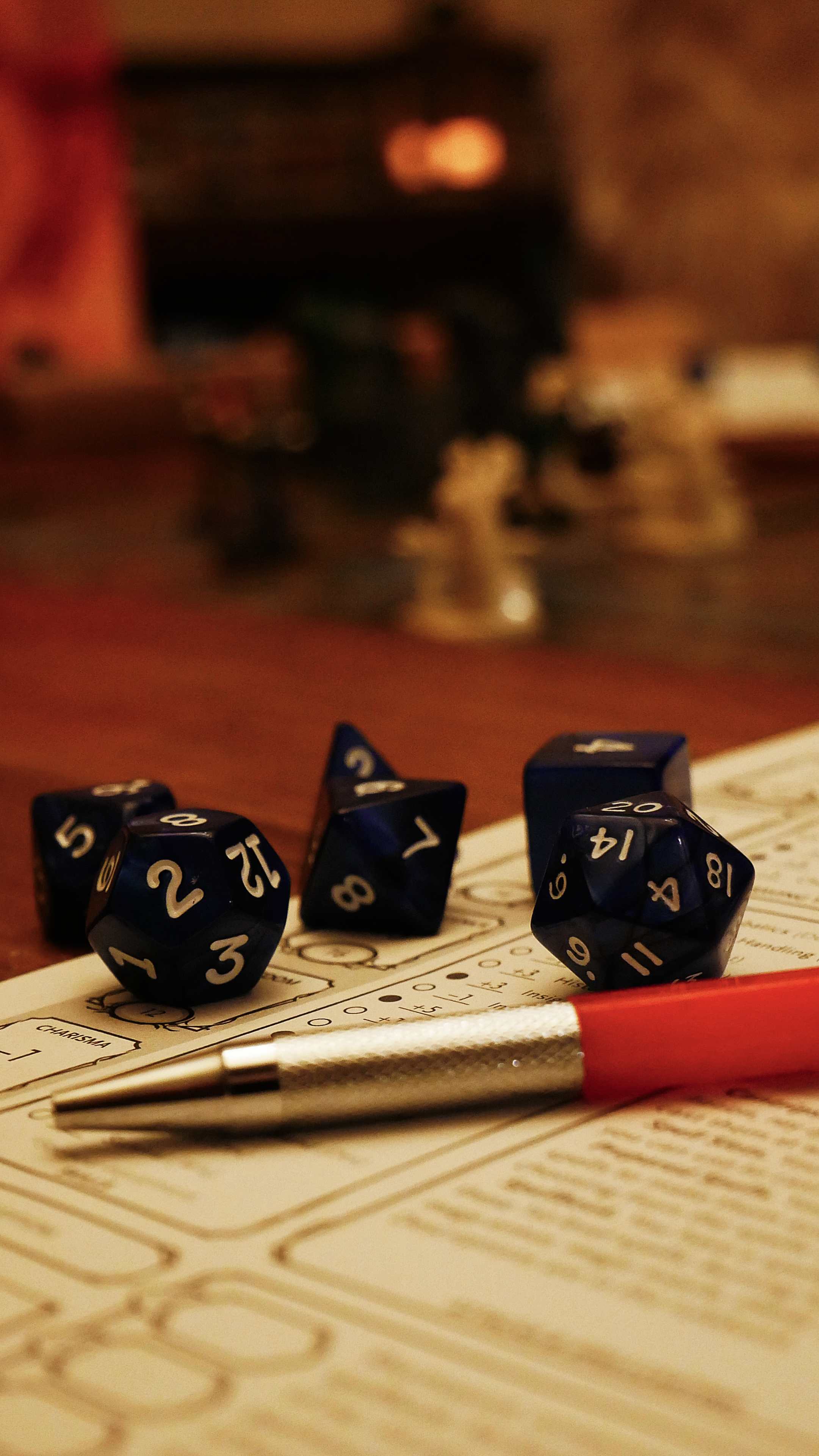 Monmouth Gaming polyhedral dice set